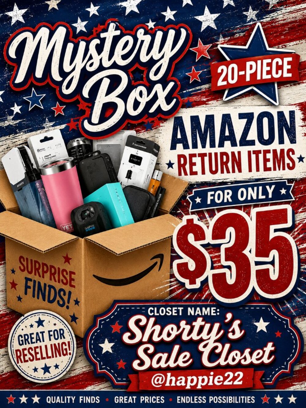 20-Piece Amazon Return Mystery Box – Only $35!